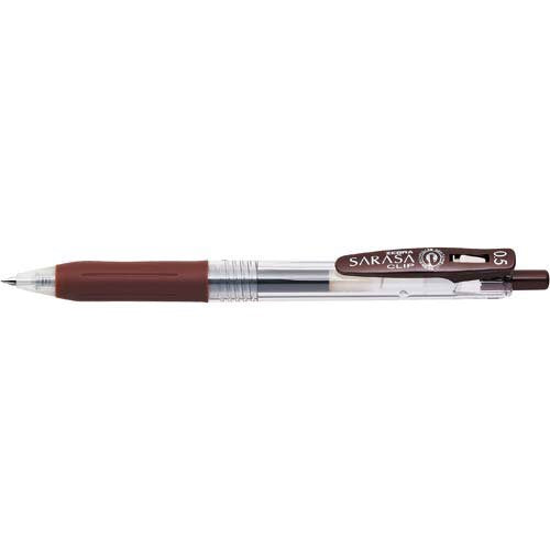 Klip Zebra Sarasa 0.5mm Coklat 1 keping