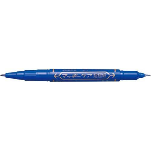 Zebra Permanentmarker Mackie Care Ultra Fine Blue