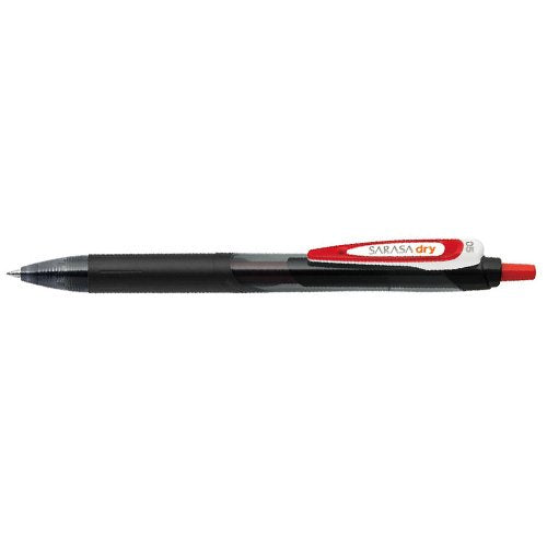 Pen Bola Mata Dakwat Gel ZEBRA Sarasa Kering (0.5mm) [Merah] JJ31-R