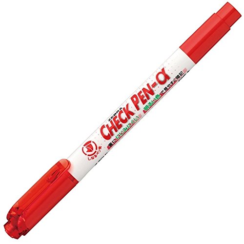 Zebra-Memory-Check-Stift Alpha-Marker auf Wasserbasis, rot