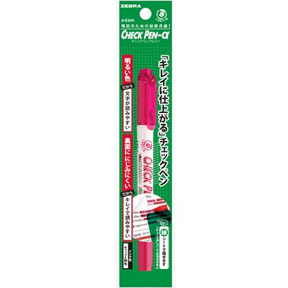Zebra Check Pen α Pink P-WYT20-P