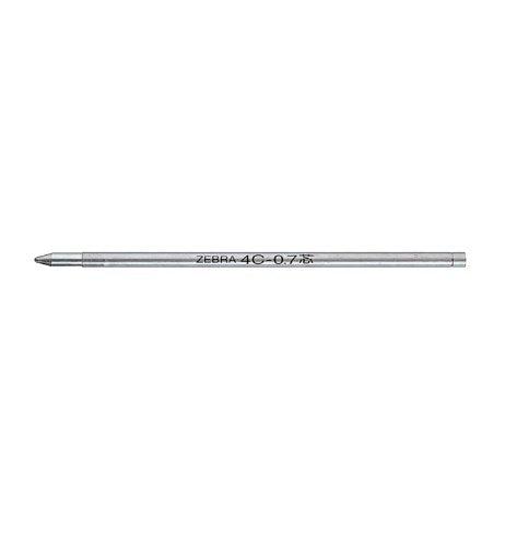 Zebra oliebaseret kuglepen refill 4C-0,7 bly P-BR-8A-4C-BK sort