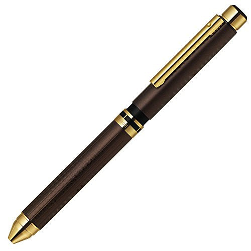 Stylo multifonction Zebra ShaboX Premium TS10 SB21-C-EG Marron Or
