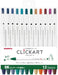 Stylo à base d'eau zèbre Clickart DK, ensemble de 12 couleurs WYSS22-12CDK 4901681382330