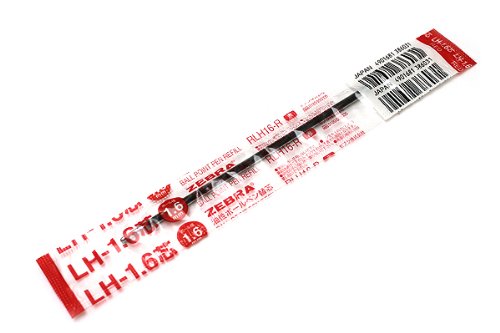 Zebra balpenvulling LH1.6 kern rood 1 stuk