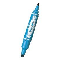 Zebra Permanent Marker High Mackie Biru Muda