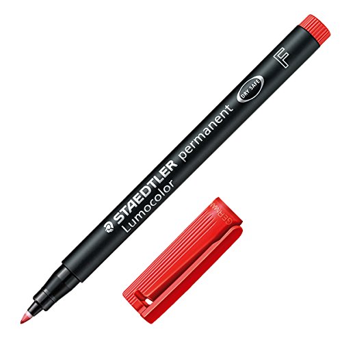 Staedtler Lumocolor Pen (à base d'huile) F Rouge