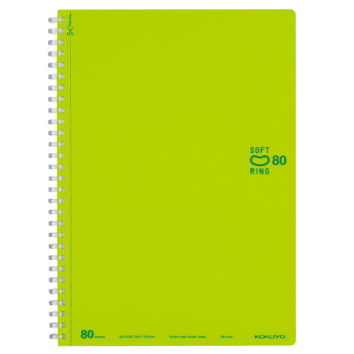KOKUYO KOKUYO Su-SV308BT-LG [Notizbuch mit weichem Ring (gepunktete linierte Linien) 80 B-Linien B5 Hellgrün] 4901480326252