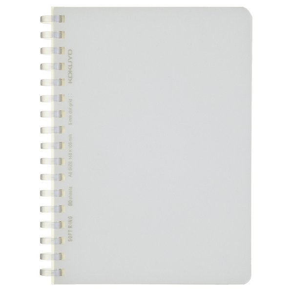 KOKUYO KOKUYO Su-SV558WT-T [Soft ring grid dot ruled 80 sheets A6 transparent]