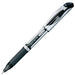 Pentel Gel Ink Ballpoint Pen Energel 0.5mm Silver Barrel Black Ink BLN55-A