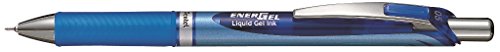 Pentel Kugelschreiber mit Gel-Tinte, einziehbar, Energel, 0,5 mm, blaue Achse, blaue Tinte BLN75-C