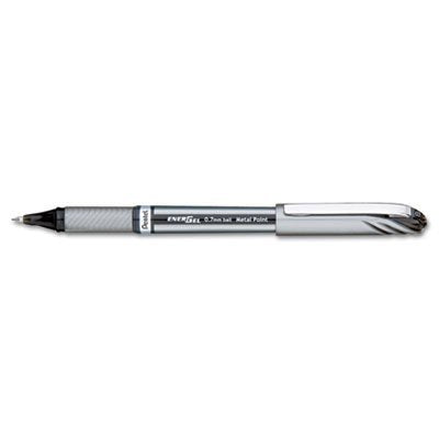 Pentel Gel Dakwat Ballpoint Pen Energel Euro 0.7mm Biru Paksi Dakwat Hitam BL27-A