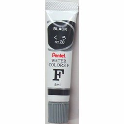 Pentel Enogu F tube laminé aquarelle noir WFR-T28