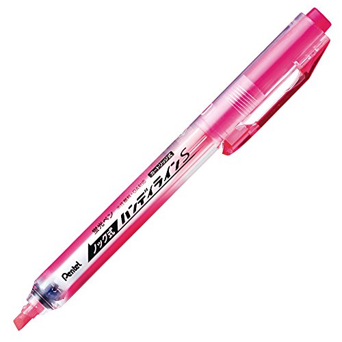 Pentel Packed Highlighter Pen Knock Type Handy Line S Pink XSXNS15-P