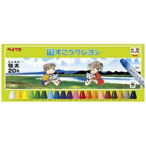 Pentel Crayon Zuko Crayon PTCG1-20 20 цветов