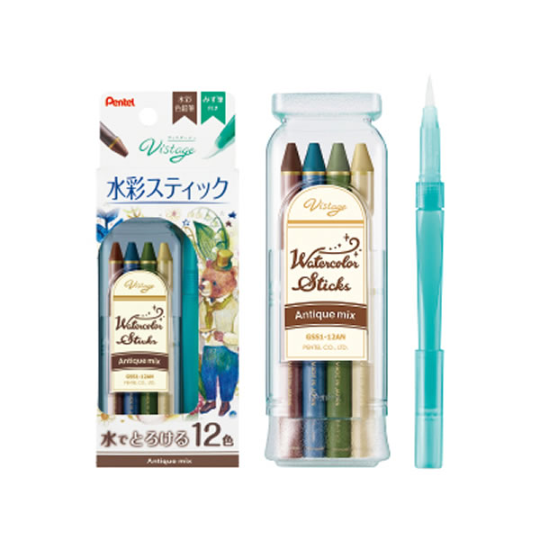 Vistage bastão aquarela antigo