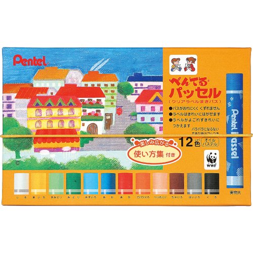 Pentel Crayon Pass Passel GHPAR-12 12 цветов