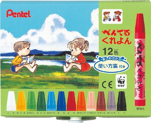 Pentel Crayon PTCR-12 12 couleurs
