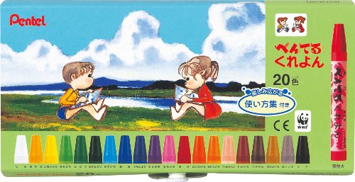 Pentel Pentel Pentel Kurayon (lot de 20 couleurs) [1 pièce] PTCR-20