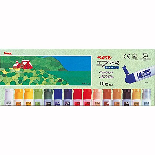 WFC1-15 PT ポリチューブえのぐ WFC1-15 15色 ぺんてる Pentel 4902506189493
