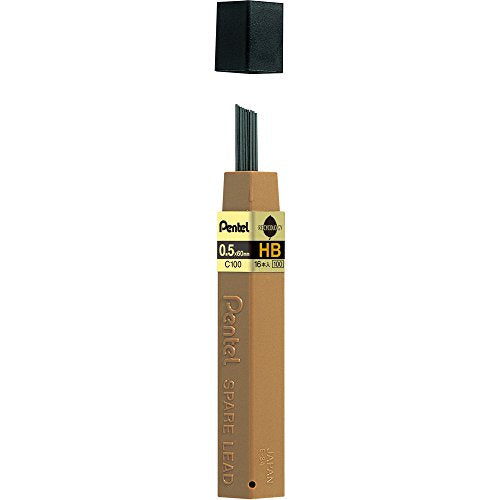 Pentel Mechanical Pencil Refill High Polymer Lead 0.5mm HB C100-HBD