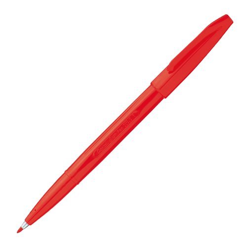 Pentel Stylo à base d'eau emballé Stylo signature Encre rouge XS520-BD