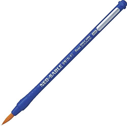 Pentel verpackter Pinsel Efude Neo Sable Rundpinsel Nr. 6 XZBNR-6