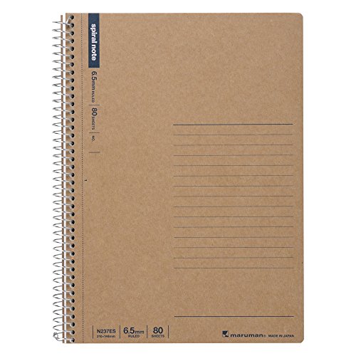Maruman A5 Spiral Notebook Horizontal Ruled 80 Sheets N237ES