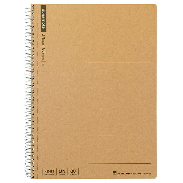 Maruman Spiral Notebook B5 Almindelig 80 ark N226ES