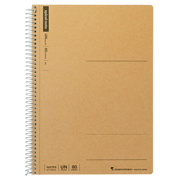 Maruman Quaderno a spirale A5 Plain 80 fogli N227ES