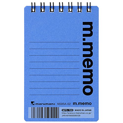 Maruman Memo M Memo 6mm diperintah mendatar A7 Biru N595A-02