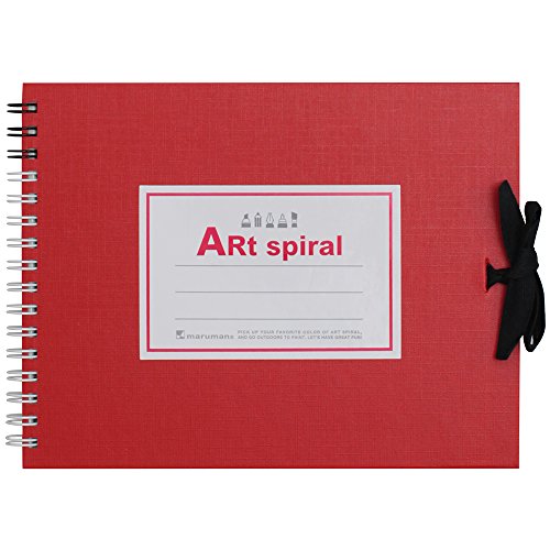 Maruman F0 Sketchbook Art Spiral 24 fogli di carta da disegno spessa rossa S310-01