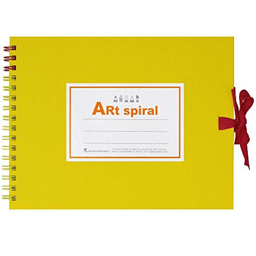 Maruman F0 Sketchbook Art Spiral 24 fogli di carta da disegno spessa gialla S310-04