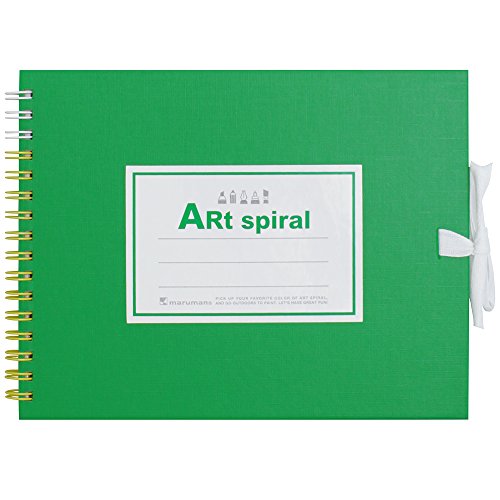 Maruman F0 Sketchbook Art Spiral 24 fogli di carta da disegno spessa verde S310-33