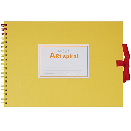 Maruman F1 Sketchbook Art Spiral 24 fogli di carta da disegno spessa gialla S311-04