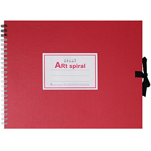 Maruman F2 Sketchbook Art Spiral 24 fogli di carta da disegno spessa rossa S312-01