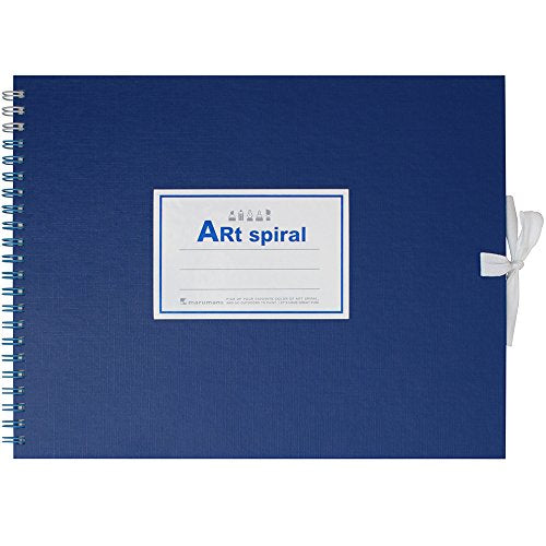 Maruman F2 Sketchbook Art Spiral 24 fogli di carta da disegno spessa blu S312-02