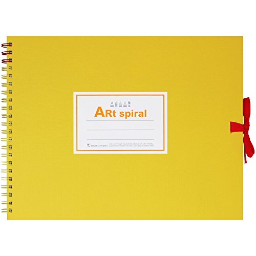 Maruman F2 Sketchbook Art Spiral 24 fogli di carta da disegno spessa gialla S312-04