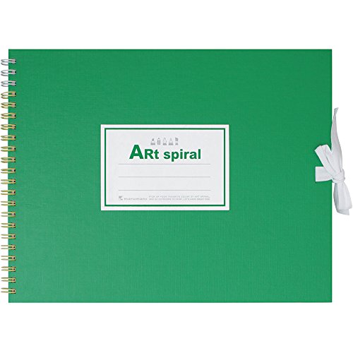 Maruman F2 Sketchbook Art Spiral 24 fogli di carta da disegno spessa verde S312-33