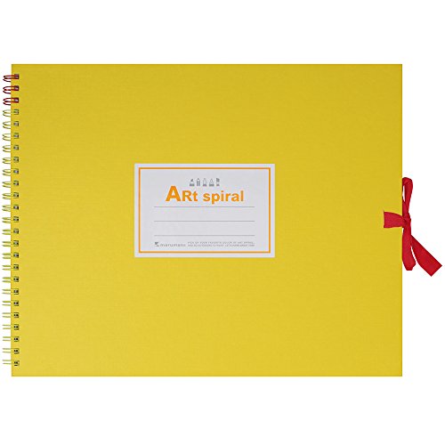 Maruman F3 Sketchbook Art Spiral 24 fogli di carta da disegno spessa gialla S313-04