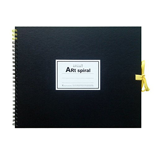 Maruman F3 Sketchbook Art Spiral 24 fogli di carta da disegno spessa nera S313-05