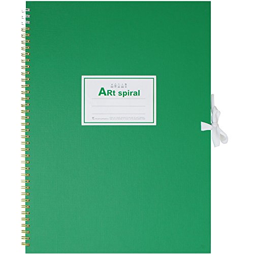 Maruman F4 Sketchbook Art Spiral 24 fogli di carta da disegno spessa verde S314-33