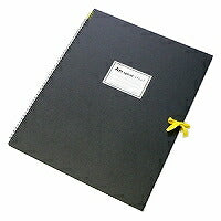 Maruman F6 Sketchbook Art Spiral 24 fogli di carta da disegno spessa nera S316-05