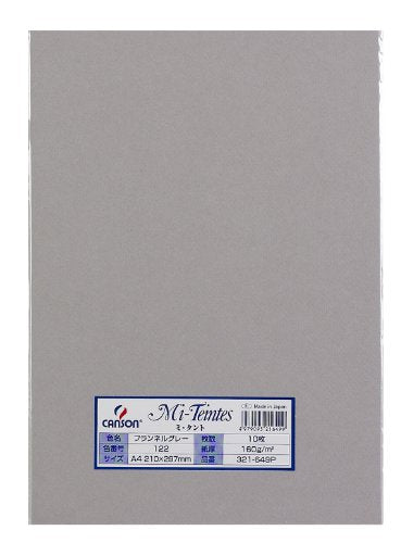 Maruman Farbiges Zeichenpapier Mitant 321-649P A4 10 Blatt Grau