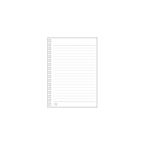 Lihitlove Twisted Ring Note Leaf A6 B liniert 17 Löcher 1 Satz = 30 Blatt N1663