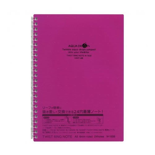 Buku Nota Cincin Berpintal Lihitlove A5 24 Lubang Fuji N1658-10