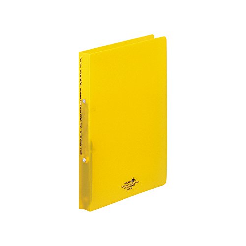 Lihit Lab Aqua Drops Ring File A4 2 Holes Yellow F5005-5
