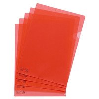 F-78EC-3 Supporto trasparente colorato A4 rosso Lichtlab 4903419165215 (5 set)