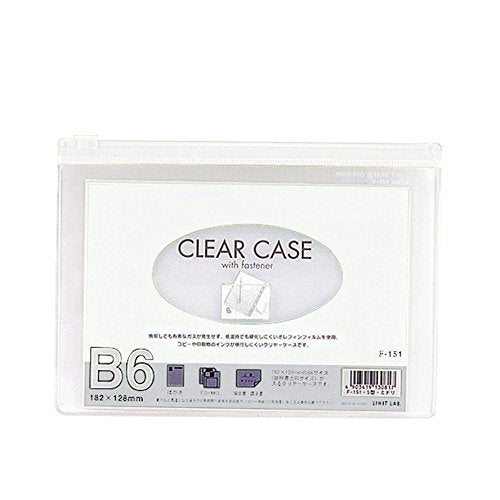 Estuche transparente Lihitlove (horizontal) B6 Blanco F151