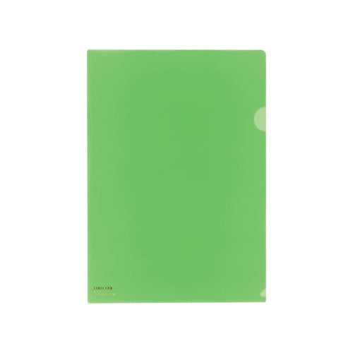 F-78-6 カラークリヤーホルダー Ａ４ 黄緑 リヒトラブ 4903419132279（5セット）